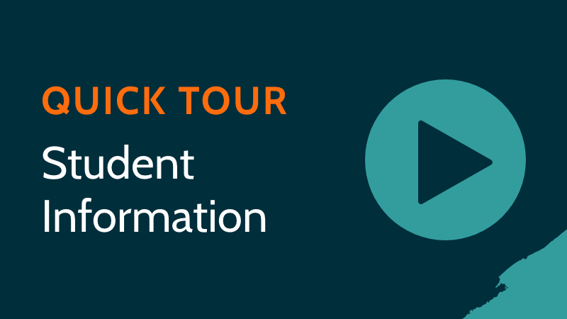 Synergetic Quick Tour: Student Information